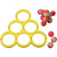 EVA Foam Water Ring Toss Game Scoring Design Floating Target Floating Toss Set Water Play Colorful Balls Outdoor Water Toy