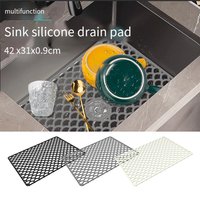1PC Silicone Sink Mat Sink Protectors For Bottom Of Kitchen Sink Kitchen Sink Accessory Heat Resistant Dishes Drying Mats