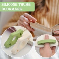 2pcs Thumb Book Page Holder, Flexible Reading Accessory for Books and Magazines, Durable Daily Office Supplies