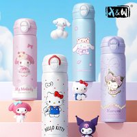 X&W 500mL Sanrio 316 Double-drinking Stainless Steel Vacuum Cup with Straw Water Bottle Stainless Steel Thermal Carafe Flask