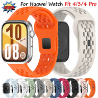 Breathable Silicone Strap For Huawei Watch Fit 4 Pro Sport Loop Band Replacement Bracelet For Huawei Watch Fit 3 Fit 4 Correa