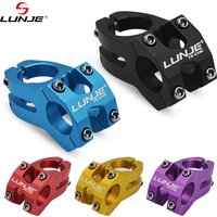 AliExpress LUNJE MTB Stem 25.4x45mm High-strength Short Handlebar Stem Aluminum Alloy Bicycle Bridge Racing Downhill Bike / Road Bike Stem