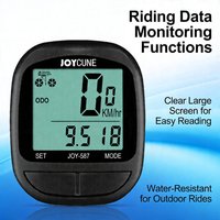 Cycle Computer, Speedometer and Odometer with Cable, Water Resistant, with LED Screen for Cycling