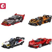 SEMBO Sports Car Assemblage Building Blocks MOC Racing Vehicle, Technical Auto Models Car Construction Set For Boys Toys Gifts