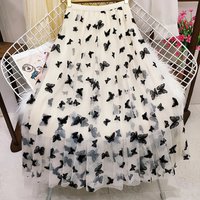 Y2k Skirt for Women Clothing Fairycore Fashion Clothes Embroidery Casual Vintage Party Stage Show Dance Wear Elegant Harajuku