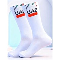 AliExpress NONE NEW 2026 Cycling Socks Men Women UAE Team Breathable Quick Dry Outdoor Football Running Bike Socks