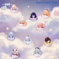 Original Genshin Impact Character Sleeping Refrigerator Sticker Cloud Pillow Dream Wander Series Q Version Refrigerator Sticker