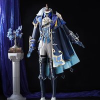 Genshin Impact Lohen Cosplay Costume West Wind Knights Dress Exhibition: Male Role Playing Dress NexoCosplay