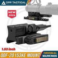 Tactical EvolutionGear 2026 QDF-20153KE 1.53inch Mount CNC Tech fits for 12 Footprint Red Dot Sight and G33 G43 G45 Magnifier