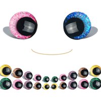 108Pcs - Toy Eye Accessories, Flashing Safety Eyes, Plush Toy Eyes with an Asymmetric Pupil Design, for DIY Crafting of Stuffed Animal Toys, Crochet Dolls, and Teddy Bears.