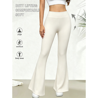 Women's High-Waisted Figure-Hugging Flared Pants, Leggings, Stretch Sports Pants, Casual Pants for Both Daily and Formal Occasio