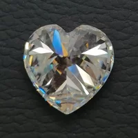 Moissanite Loose Stone Heart Cut VVS1 D Color Pass Diamond Tester Beads for Jewelry Making Rings Pendant with GRA Certificate