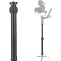 Tripod Extension 2 Section Alloy Aluminum Tripod Extender Tube Telescopic Stick Rod, Compatible with Tripod/Gimbal/Camera
