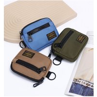 Trendy and fashionable Oxford cloth coin purse, men's and women's workwear style, portable small card bag, casual multifunctiona