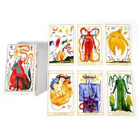 Lilifer Tarot 10.3*6 Cm 78 Cps Illustration Was Intuitively Painted By Hand with Watercolors Based on Rider Waite System
