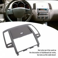 Altima Center Dash Radio Air Vent Panel Trim Bezel Decorative Wearproof Replacement for 2005-2006 Third Generation Facelift