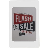Bluetooth E-Paper IP66 Waterproof ID Card with 4 Color E-ink Screen Display Editable Employee Badge Supports Wireless Charging