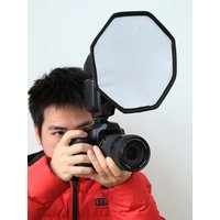 20cm Universal Octangle Style Foldable Flash Light Diffuser Octagon Speedlight Diffuser Softbox Soft Box For Canon For Nikon
