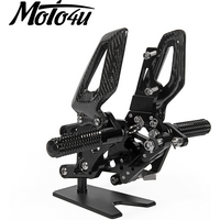 MOTO4U Motorcycle Carbon Fiber Foot Kit CNC Rearsets Footrest Rear Set For Honda CBR1000RR CBR 1000 CBR1000 2017 2018 2019