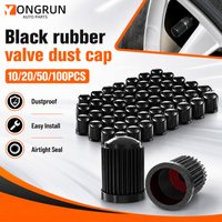 YONGRUN 10/20/50/100pcs Plastic Valve Cap Universal Tire Dustproof Valve Cap Suitable For Cars Suv Bicycles Motorcycles Trucks