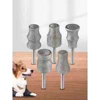 BGTEC Dog Nail Polisher Wheel Polishing Pet Nail Electroplated Milling For Animals Nail Care With Round Shank Pet-Friendly