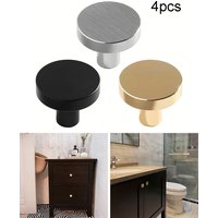 Round Cabinet Pulls Drawer Handle Single Hole Metal Handle Cabinet Drawer Knobs Kitchen Cupboard Door Furniture Hardware