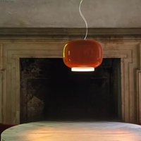 Włoskie lampy wiszące ze szkła w stylu design, kolorowe lampy sufitowe z żarówkami E27 do jadalni, sypialni, salonu.