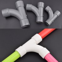 20/25/32mm PVC Pipe Large Arc Elbow Y-type Connector 3-Way Splitter Adapter 90 Degree Elbow Slow Bend Aquarium Water Pipe Joint