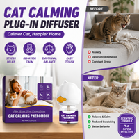 Pet Cat Calming Pheromone Diffuser Plug In Reduce Stress Fear Separation Anxiety Anti-Destructive Behavior Cat Relaxing Supplies