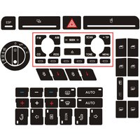 Car Radio Clima Headlight Button Repair Stickers Worn Knob Switch For Audi A4 B6 B7 Interior Accessories Car Styling