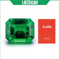 Top Quality Hand-cutting Lab Grown Emerald Stone Colombian Emerald Gemstone Diamond Emerald Cut With AGL Certificate