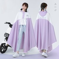 AliExpress NONE Potable Bicycle Raincoat Fashionable Transparent Large Brim Raincoat Electric Scooter Motorcycle Rain Coat Cycling Equipment
