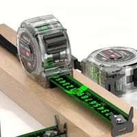 Self-locking fluorescent steel tape measure, 5 meters, round ruler, high-precision wear-resistant anti-drop ruler