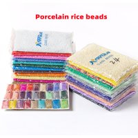24 Color Millet Beads, Porcelain Rice Beads, 2/3/4mm Glass Rice Beads, DIY Cross Stitch Beads, Beads, 450g/Pack