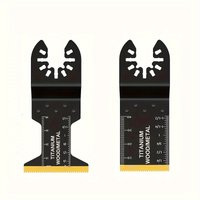 2pcs Oscillating Saw Blades For Wood/Metal/Plastic - Professional Universal Mult-itool Quick Release Saw Blades