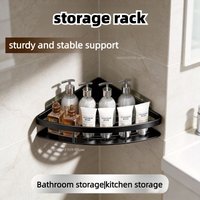 Bathroom Storage Rack Wc Wall Shelf Kitchen Shelf for Sink, Toilet Save Bathroom Space Stable Load-bearing No Wall Damage