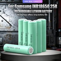 wholesale price 3.6V 2500mAh 18650 Battery For Samsung INR 18650 25R Lithium Lon Battery Replacement External Battery
