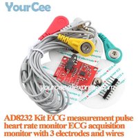 AD8232 ECG Measurement Monitoring Sensor Module Kit DIY Heart Rate Pulse Sensing with 3 Electrodes and Leads For Arduino