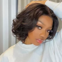 13x4 Body Wave Brazilian Human Hair Wig Lace Frontal Pre-Plucked Natural Hairline Remy Hair for Women