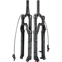 AliExpress NANLIO MTB Air Suspension Fork Rebound Adjustment 26/27.5/29Inch Mountain Bike Fork Straight/Tapered Tube 120 140mm Travel RL/LO