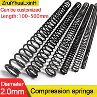 2.0mmWD 100-500mm Length 65MN Steel Long Springs 10-30mmOD - High Carbon Compression Coils for Industrial Machinery & Automotive