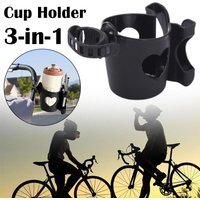 Multi-functional Cup Holder With Adjustable Strap Heart-Shaped Drink Bottle Rack For Bike Stroller Wheelchair Travel