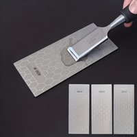 3Pcs Diamond Sharpening Stone Wet Dry Sharpener Coarse Fine Grit Diamond Whetstone with Non-Slip Base for Pocket Knives Scissors
