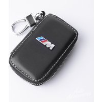 Leather Car Badge Key Bag Keychain Storage Pendant For BMW M Sport 1 3 5 7 Series X1 X2 X3 X4 X5 X6 X7 Keyring Auto Accessories