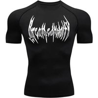 Men's Gym Workout High-Elasticity Compression Youthful Sleeve Summer Universal Fitness Sweatshirt Elastic Breathable Slim Fit