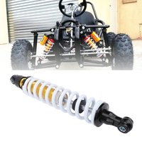 Heavy Duty Shock Absorber 400mm Hole Distance 10mm Diameter Spring Adjustable Damping for Motorcycle UTV Quad Dirt Bike Go