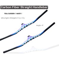 AliExpress NONE Syncros Carbon MTB Handlebars and Stem 28.6mm Integrated Handlebar For Mountain Bike 60/70/80/90/100mm Angle -17 Degree