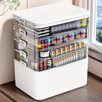 Multifunctional Multi-Layer Storage Box with Handle, Large/Extra-Large Size - for Stationery Storage, Sewing Supplies Storage, Office Supplies, Durable Waterproof Medicine Box/Medicine Case, Storage