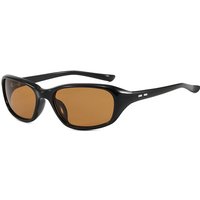 AliExpress curtain Y2K Retro Sport Sunglasses for Women Men Brown Lenses Vintage 90s Wrap Around UV400 Protection Cycling Windproof Sun Glasses