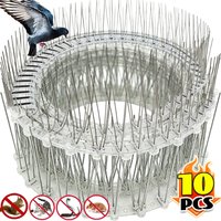Stainless Steel Pigeon Spike Squirrel Repeller Effective Bird Deterrent Nail Control Pest Bird Spike for Roof Fence Balcony Sill